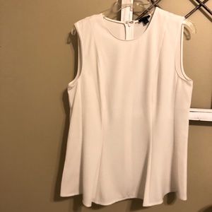 Ann Taylor White Peplum shirt